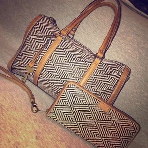 Fossil Kendal satchel and wallet.